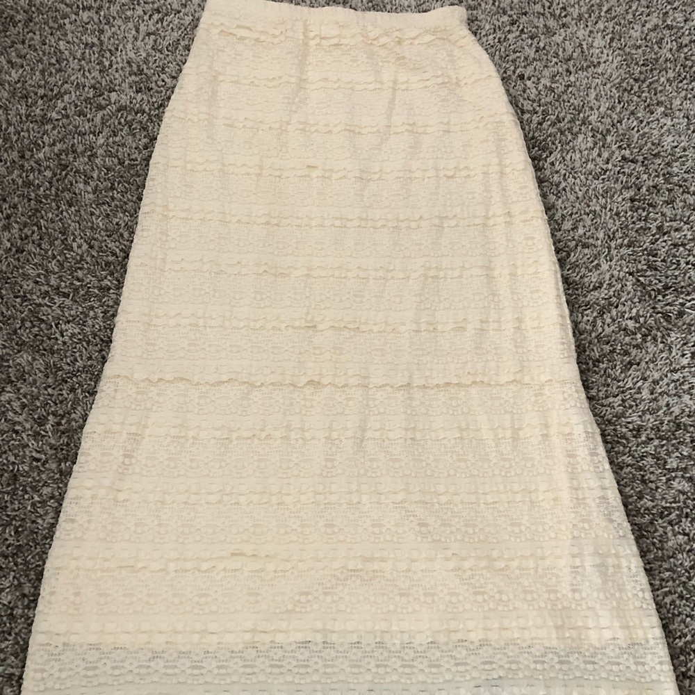 Lace maxi skirt